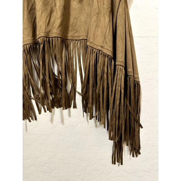 Ana Womans Fringe Vest Size XL Western Festival Beachy Boho Y2K Equestrian - Picture 10 of 12